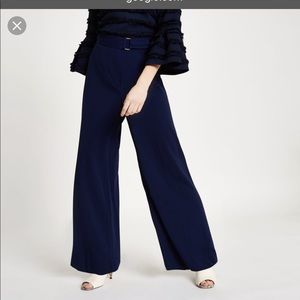 Like New River Island Petite Wide Leg Trousers